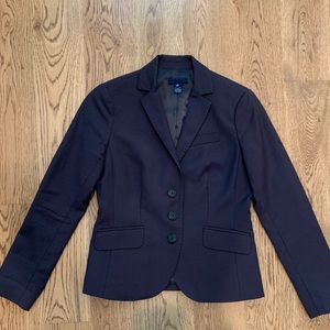 J Crew women’s navy blazer, Super 120s wool